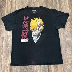 VTG Bleach Anime Shirt Men's Large Black Shonen Jump Manga Ichigo Hollow Y2K 00s